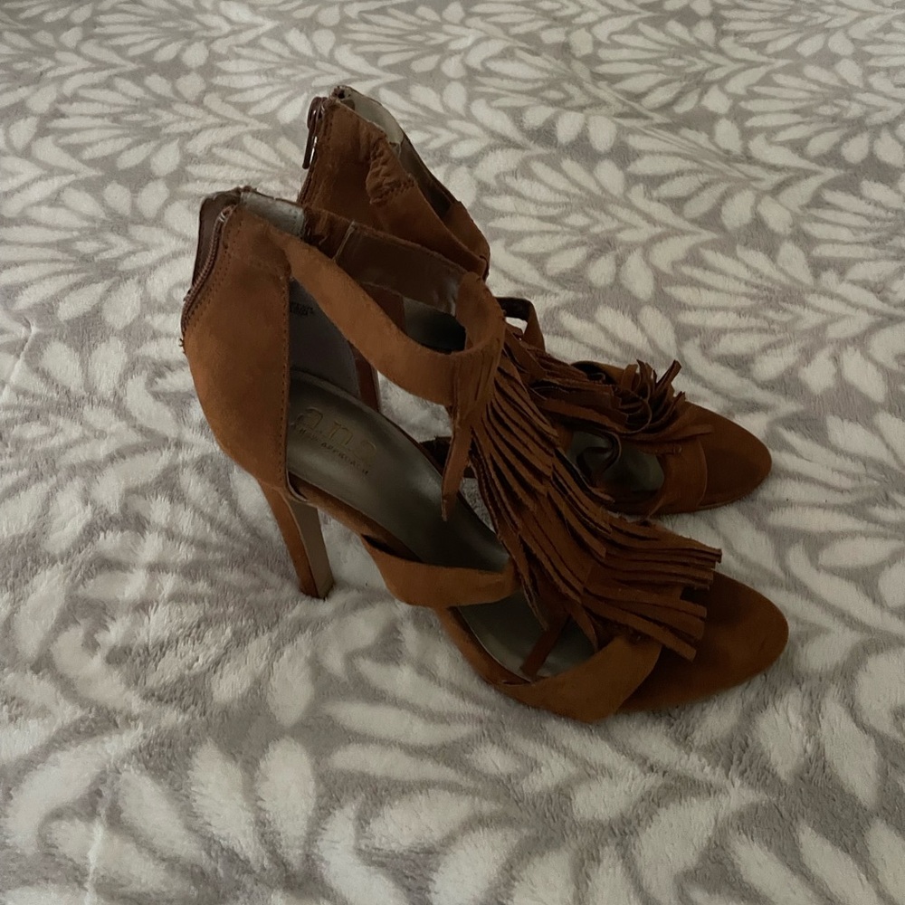 Fringe-Detailed Heels